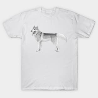 Siberian Husky ink T-Shirt